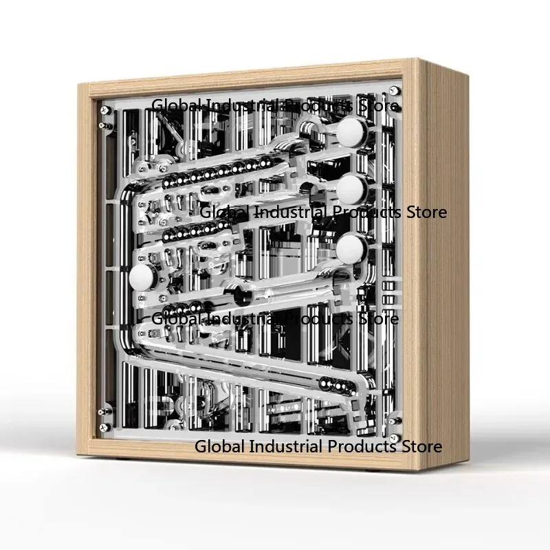 Creative Steel Ball Track Table Clocks Punk Style Living Room Bedroom Desktop Ornaments Artware Desk Clocks Nice Gifts