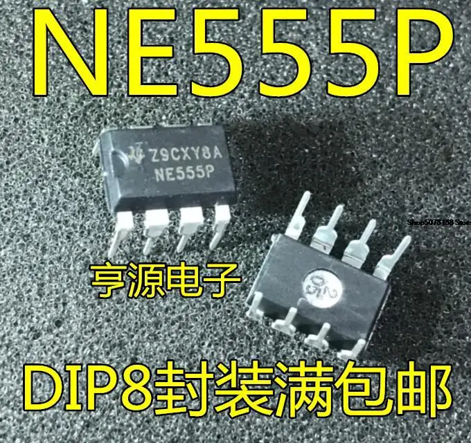 10pieces NE555 NE555P  DIP-8