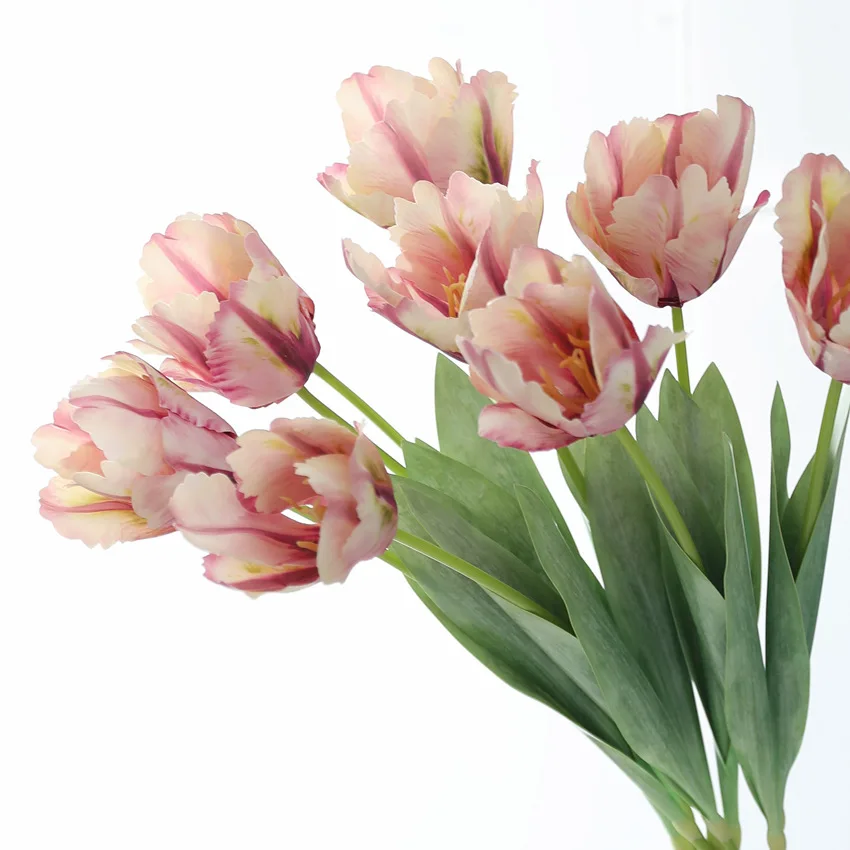 5 Stück Künstliche Tulpenblumen Luxuriöse Heimdekoration Künstliche Tulpen Hochzeitstischdekoration Party-Blumenarrangement – Detail 3