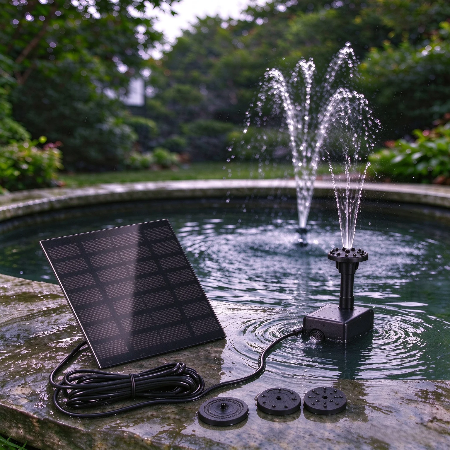 1.5W Mini Solar Fountain Pump  - Solar Pool Pump Kit recension och pris