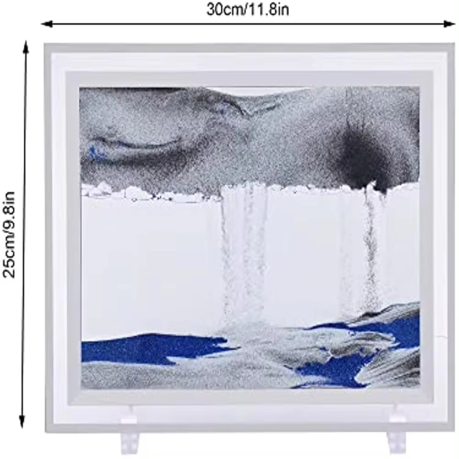 New Liquid Moving Sand Art Picture sandsclimes & landsces in Motion Display decorativo pittura psichedelica Art clessidra Wed