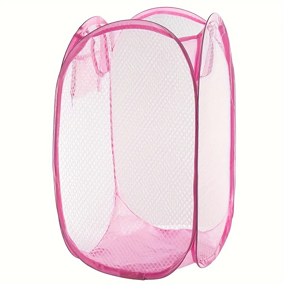Large Foldable Dirty Clothes Basket Fine Mesh Storage Basket for Home Organization view 6