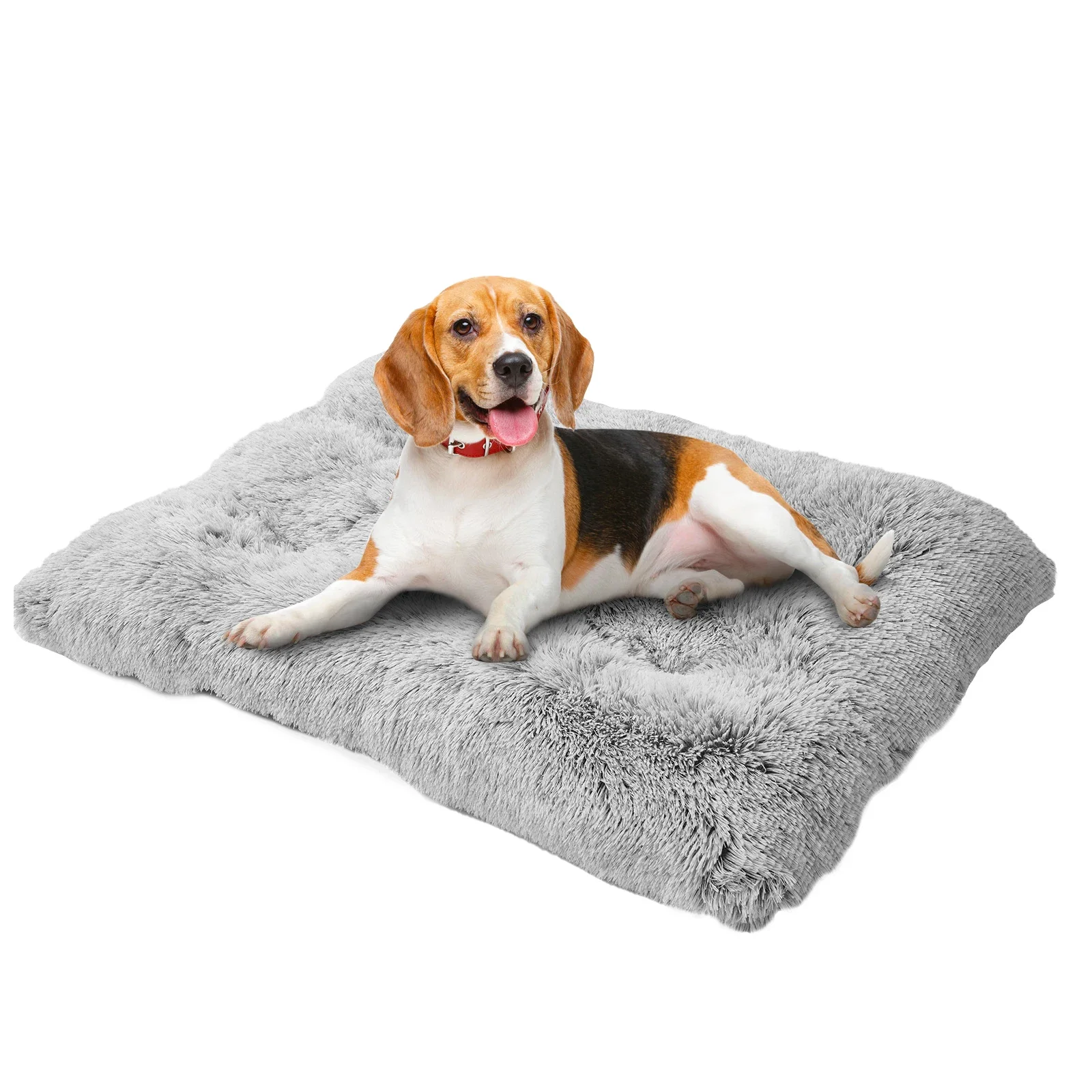 

Fluffy Dog Crate Pad, Plush Faux Fur Dogs Bed for Dogs, Calming Anti Anxiety Cat Bed for Crate, Soft Warm Dog Crate Mat Non Slip