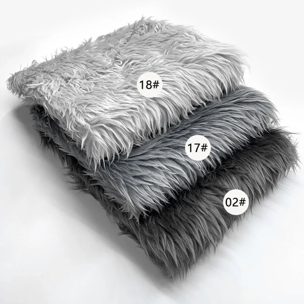 ZYFMPTEX-Tecido De Pelúcia Artificial De Alta Densidade, Couro Vison Ambientalmente Amigável, Pano De Boneca De Costura DIY, Roupas, 38x45cm, 3cm