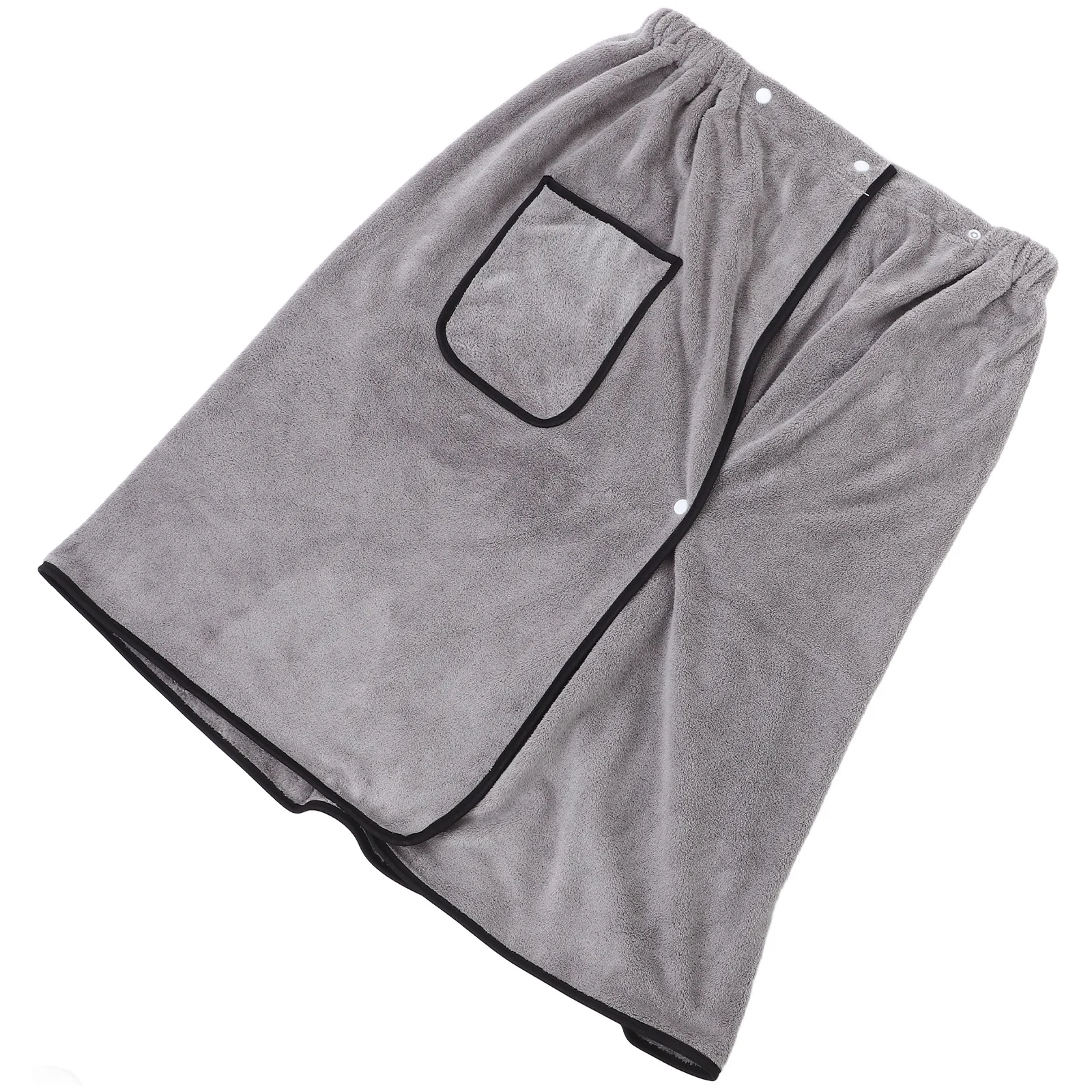 

Men Adjustable Bath Wrap Coral Fleece Wearable Towel High Absorbency Comfortable Fit for Home and Travel Adjustable Bath Wrap