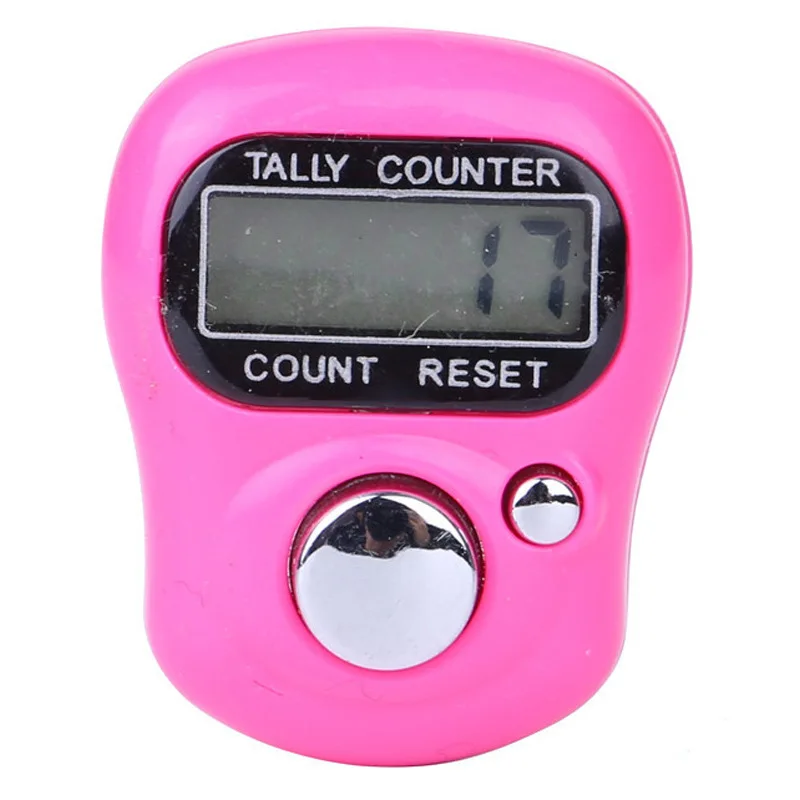 Mini-Fingerzähler, islamische Perle, 5, digitale LEDs, elektronischer Handzählzähler, Clicker-Zählerring