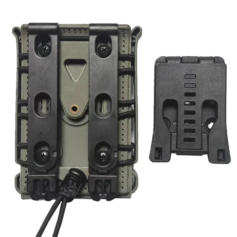 Molle Softshell Mag 5.56mm 7.62mm with Molle Clip Diy Nylon Belt Loops Belt Clip Universal Mag Holder Pouch for M4 AR15 M16 AK