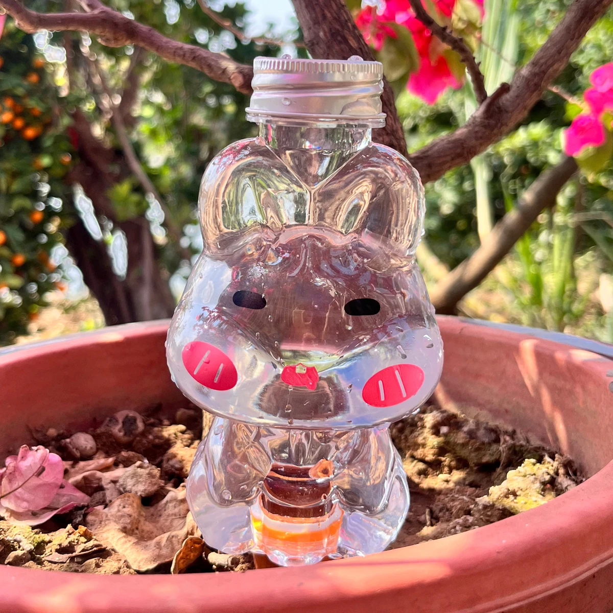 1pcs Cute New Automatic Flower Watering Device Garden Plant Water Self Watering Plastic Indoor Outdoor Flowers