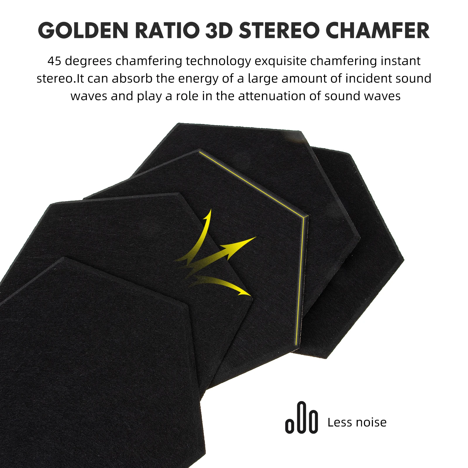 

5Pcs Sound Insulation Board Polyester Fiber Acoustic Panel Noise Reduction Panel for Recording Studio Ktv Acoustic