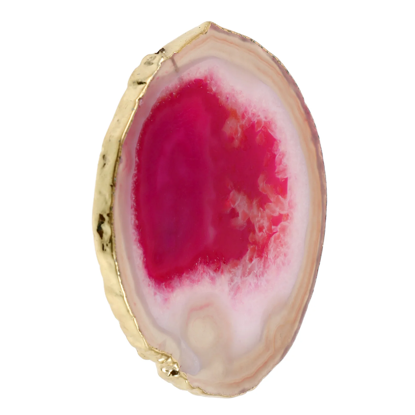 

Unique Agate Coaster Natural Stone Coffee Table Decoration Heat Insulation Pad Practical Drink Coaster for Living Room