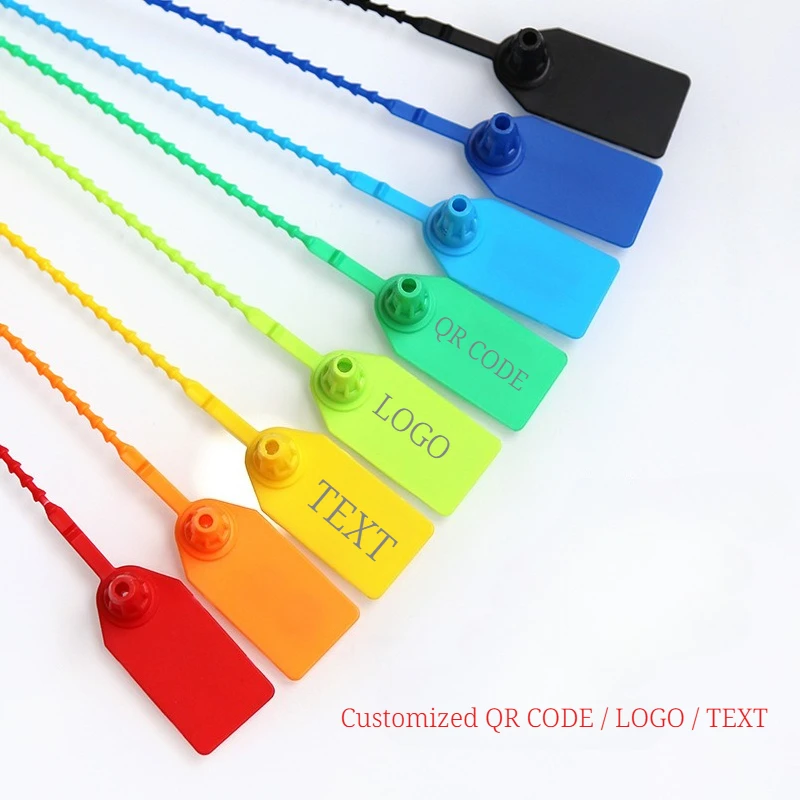 200PCS Custom LOGO Disposable Plastic Security Seals Clothing Hang Tags VOID Labels for Clothes Shoes