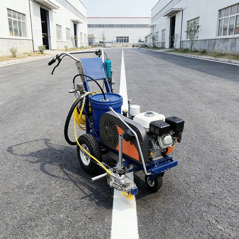 

Customized Road Line Marking Machine with Adjustable Line Width Cold Paint Sprayer for Highway Parking Lot Sidewalk Marking