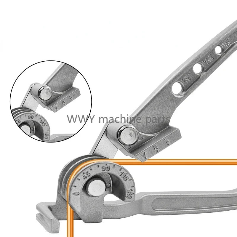 3 In 1 Pipe Bending Hand Tool Combination Tube Bender 90 180 Degree Tube Bending Machine 6mm 0.24in 8mm 0.31inch 10mm 0.39inch