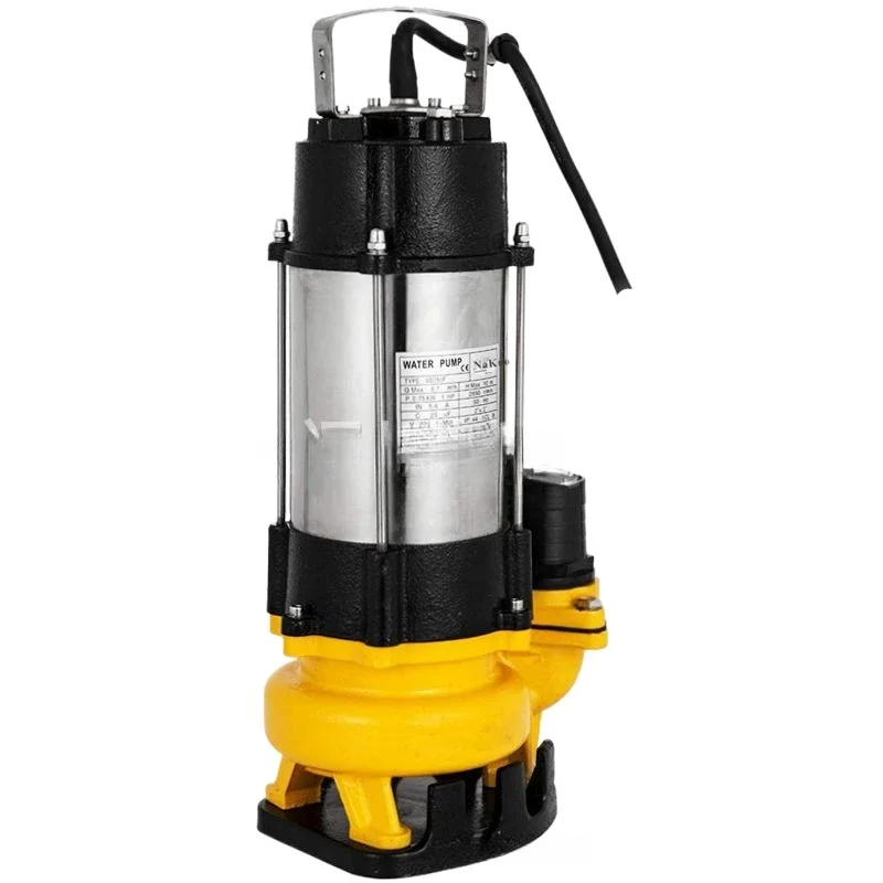 220V Single-Phase Stainless Steel 304 Diving Sewage Pump 1HP Submersible Pump 750W Non-Blocking Sewage Pump 2 