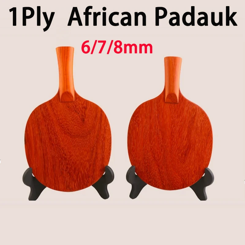 All Solid Red Pear Wood Table Tennis Blade High Hardness Powerful Elastic Ping Pong Rackets Base Plate 1Ply African Padauk