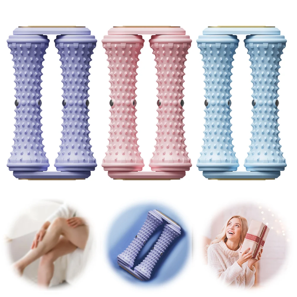 

Foot Massage Roller Portable Foot Massager Double Roller Foot Massage Hedgehog Ball Foot Massager Tool for Home Office