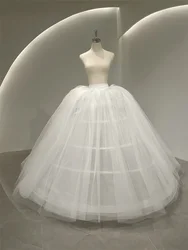 Anágua para vestido de noiva, Underskirt com forro interno e anel de aço, vestido de noiva, Bustle em estoque