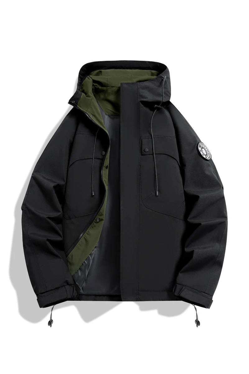 

Бесплатная доставка, многофункциональная водонепроницаемая куртка унисекс, уличный походный плащ, лыжное ветрозащитное зимнее пальто с прикрепленным капюшоном