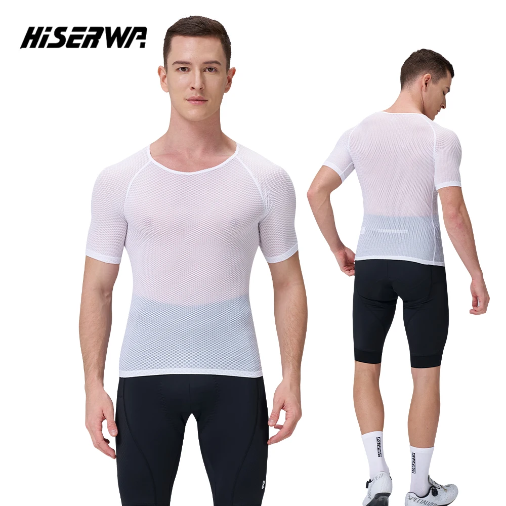 Men Cycling Base Layer Short Sleevess Mesh Breathable Quick Dry Cycling Underwear Pro MTB Road Bike Vest Bicycle Undershirt