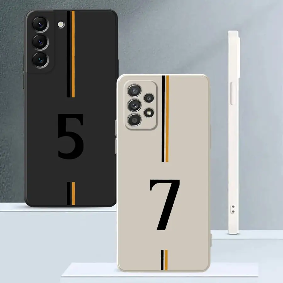 Number 7 Case for Samsung Galaxy A36 A26 A24 A35 A34 A16 A22 A52 A11 A12 A13 A14 A51 A15 Soft Cover 