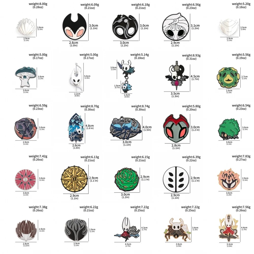 Game Hollow Knight: Silksong Hornet Moss Mother Cosplay Costume Props Metal Badge Pin Alloy Brooch Accessories