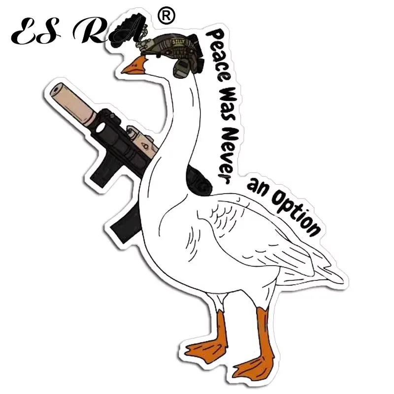 

Wholesale Bulk 10PCS Tactical Goose Stickers Peace Never Option Vinyl Decal for Car Motorcycle Helmet Laptop Casco Pegatinas
