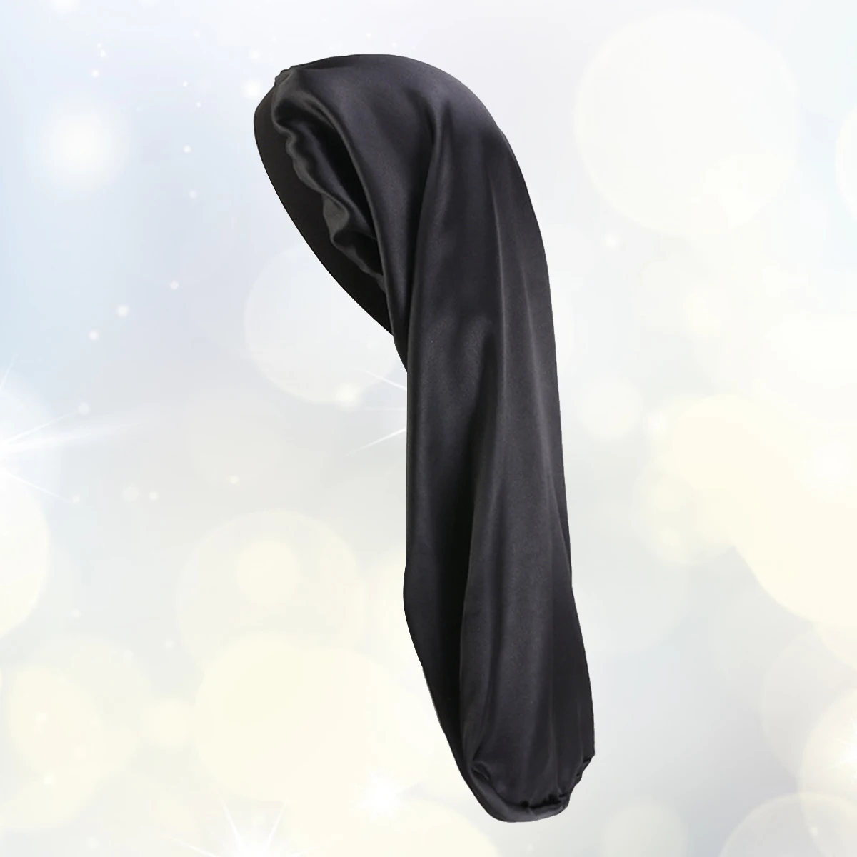 

1pc Stretchy Satin Sleeping Cap Elastic Durable Long Lasting Use Big Size Braids Hats Bonnet Washable Hair Protection