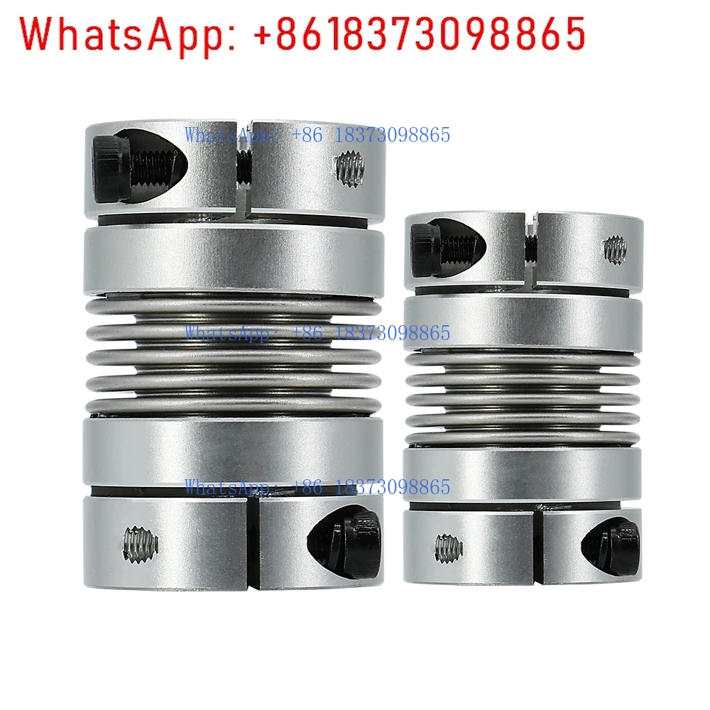 LB D32L48 Hole Diameter 6-15 Bellows Coupling Aluminum Alloy Encoder Step Servo Motor Screw  Elastic Flexible Coupling Cnc