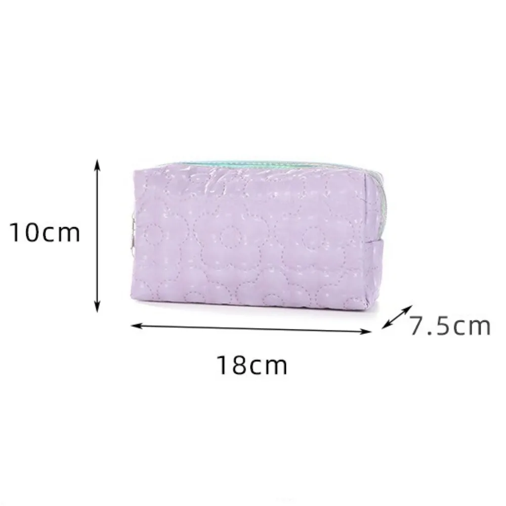 Portable Handbags Cosmetic Pouch Flower Design Large Capacity Toiletry Bag Zipper Travel Storage Bags Outdoor