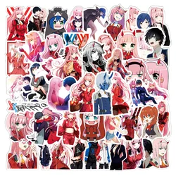 50pcs DARLING in The FRANXX series graffiti stickers suitable for helmets desktop wall decoration DIY sticker pack wholesale