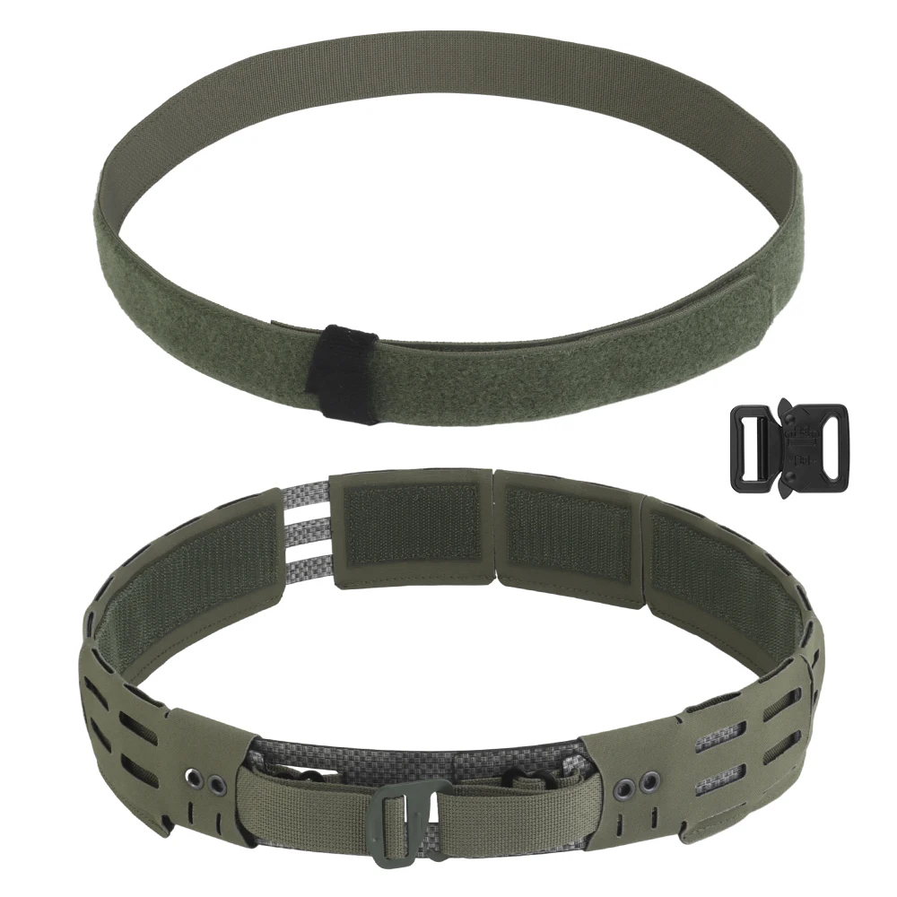 

Tactical Belt 2 in 1 MOLLE Training Combat Belt Replaceable Fasteners Airsoft War Game WRC Lightweight Combination Waistband