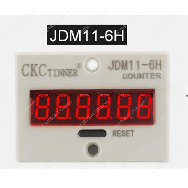 JDM11-6H 6 Digit Electronic Digital Counter Display AC380V 220V DC36V 24V 12V Industry Punch count