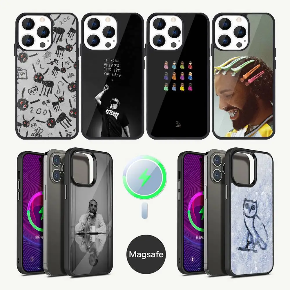

D-Drake O-OvO OWL Phone Case For iPhone 17,16,15,14,13,12,11,Plus,Pro,Max Mini Magsafe Magnetic Wireless Charging