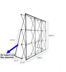 Nice Looking Portable Aluminium Alloy Flower Folding Stand Wedding Backdrop Stand Advertising Rainproof  Display Signature  Wall