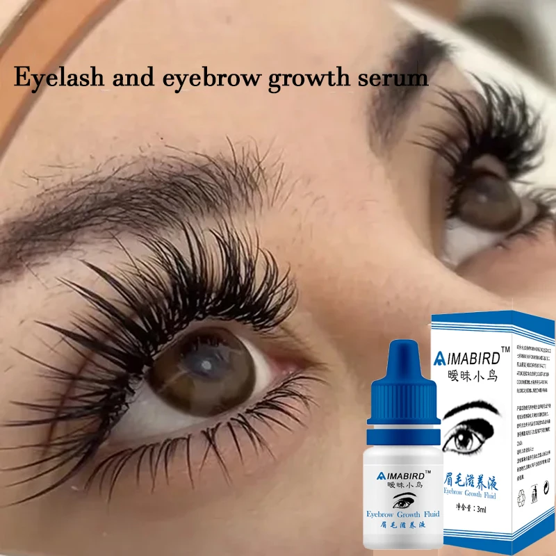 Schnelles Wimpernwachstumsserum, Augenbrauen-Haarwachstum, Anti-Haarausfall-Produkt, verhindert Haarausfall, volleres, dickeres, verlängertes Augenbrauen-Make-up
