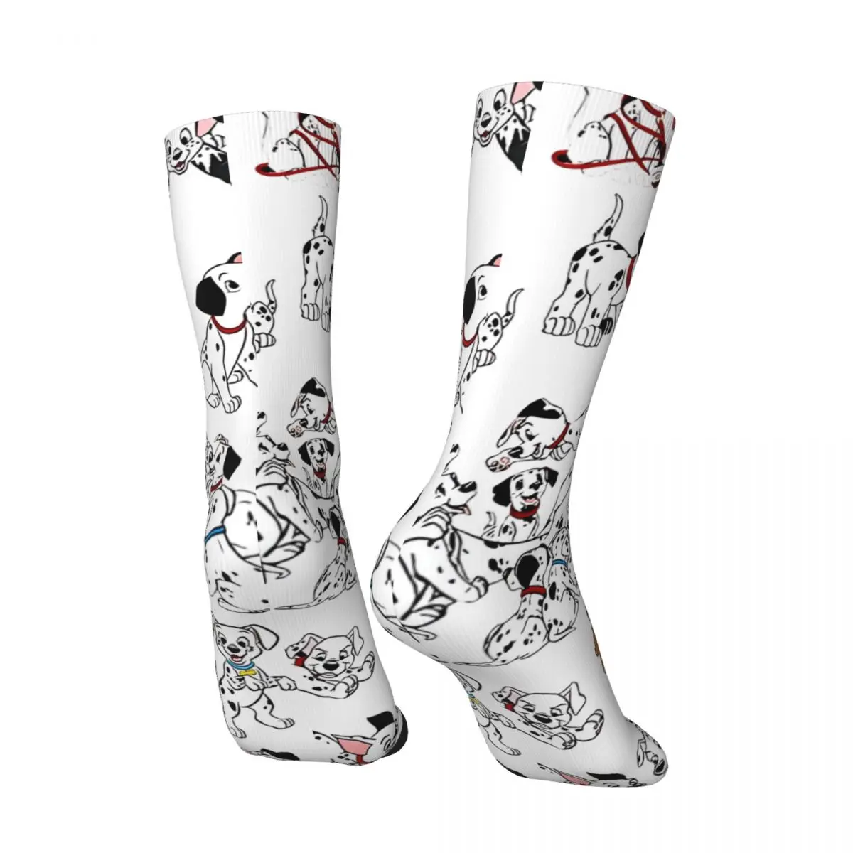 Vintage 101 Dalmatians Crazy Men\'s compression Socks Unisex Disney Street Style Pattern Printed Funny Novelty Happy Crew Sock