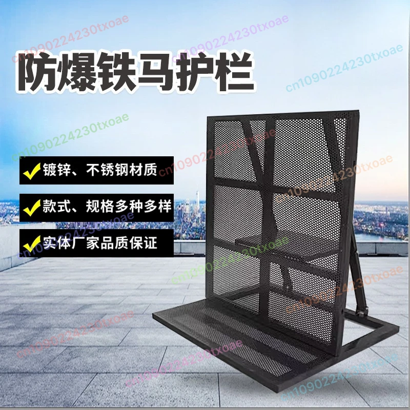 Explosion Proof Crowd Control Barrier Anti Climb Mobile Fence for Concert Event Security