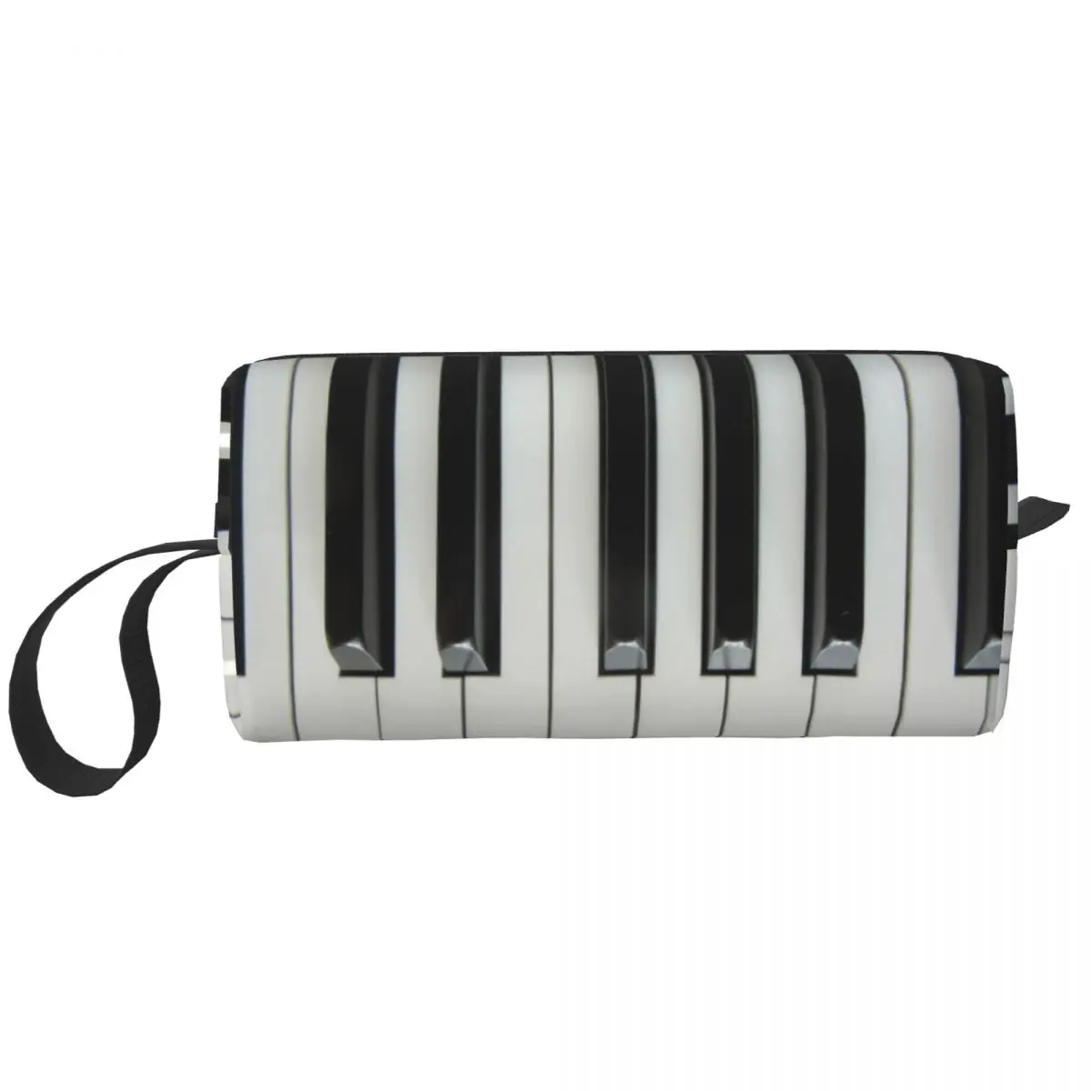 Custom Piano Key Toiletry Bag Women Musician Pianist Music Gift Makeup Cosmetic Organizer Lady Beauty Storage Dopp Kit Box