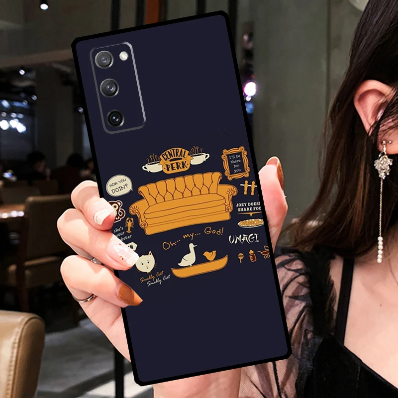 Central Perk Coffee friend how you doin For Samsung Galaxy S21 S22 S23 Ultra S20 FE Note 20 Ultra S8 S9 S10 Note 10 Plus Cover