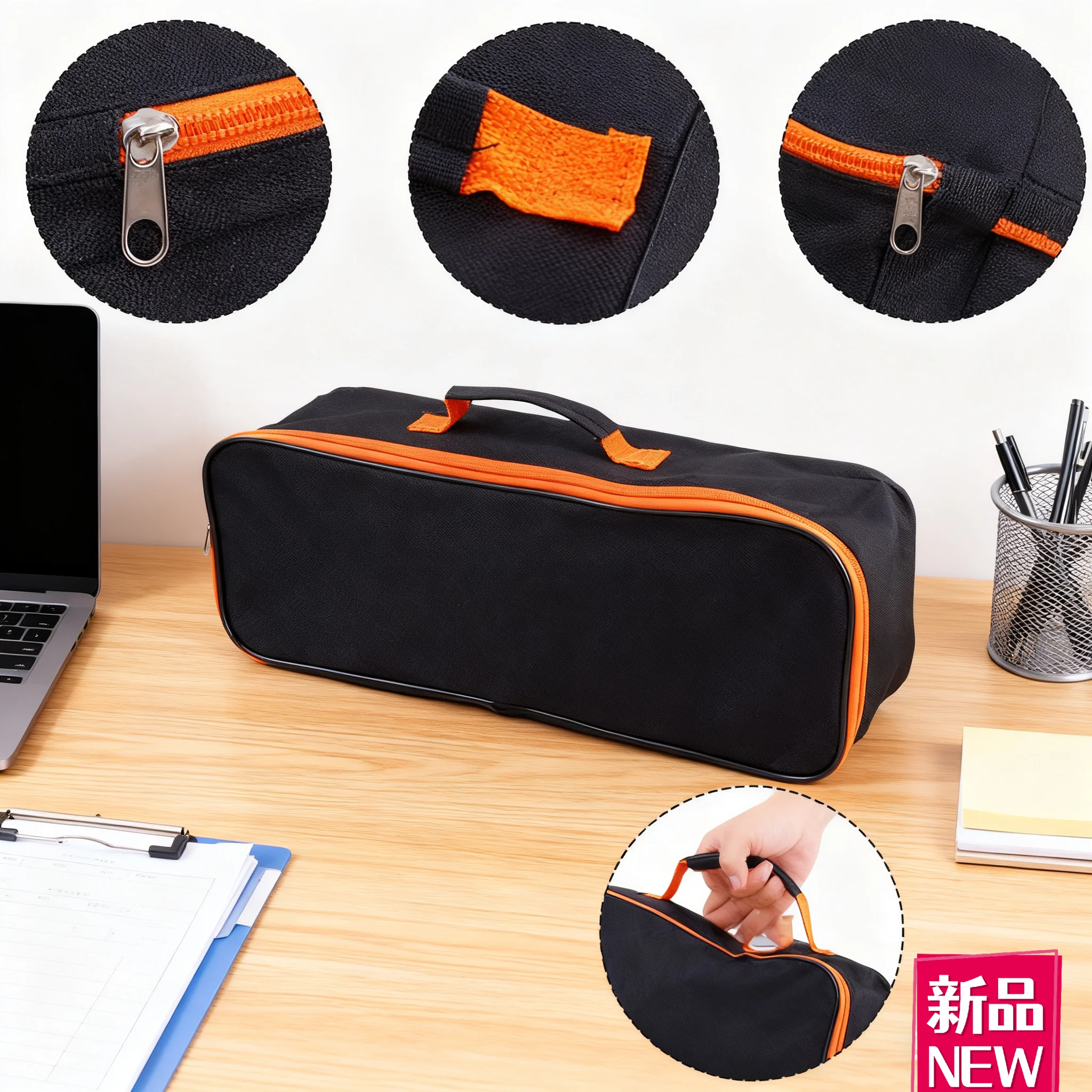 Portable Large Capacity Tool Bag Multifunctional Oxford Cloth For Pliers, Screws, Electrical Storage Tools Bag