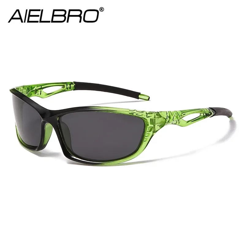 AIELBRO Bicycle Sunglasses Polarized Cycling Sunglasses Outdoor Sports Windproof Man Cycling Glasses For Bicycle oculos ciclismo