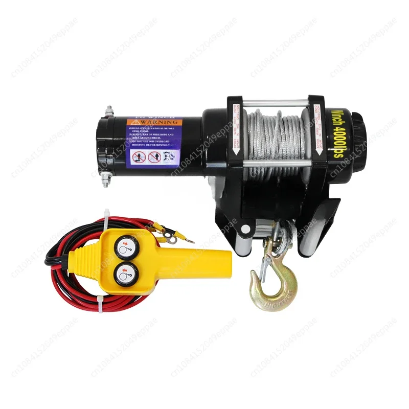 Car Remote Control Hoist  Electric  Synthetic Tow Rope  Off-road Vehicle Winch for Vehicle Crane