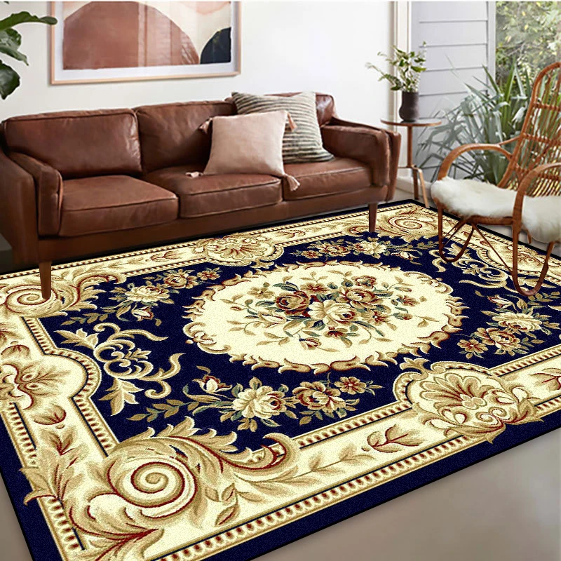 

Large Size Carpets for Living Room European Luxury Decoration Carpet Hotel Hall Soft Non-slip Mat Bedroom Lounge Rug Tapis Salon