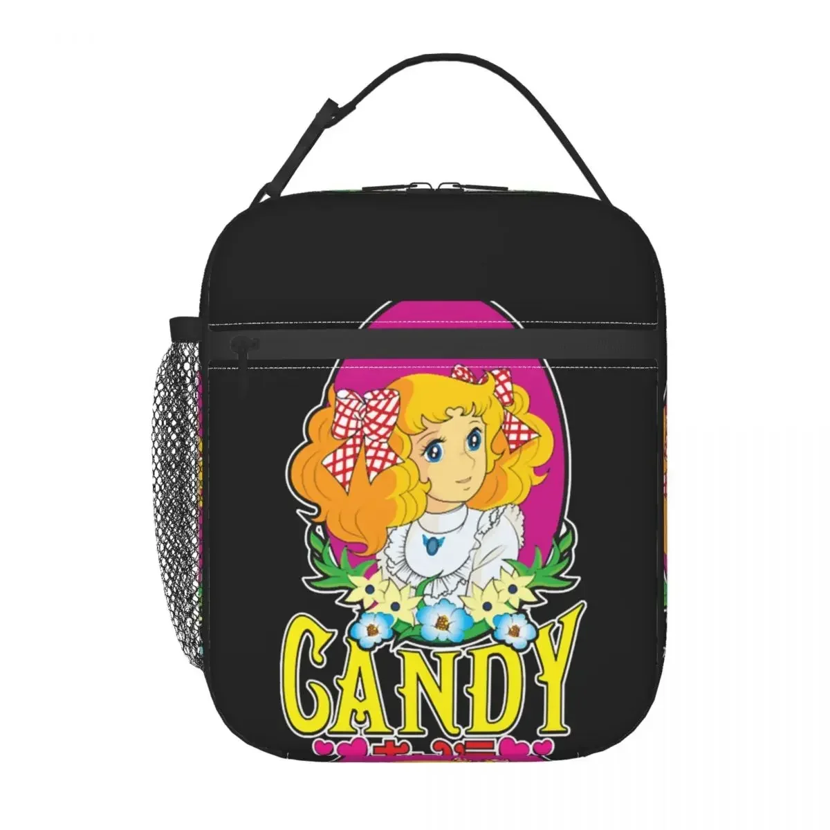 

Candy Candy Lunch Bag Anime Manga Office Lunch Box For Women Kawaii Print Thermal Lunch Bags Portable Insulated Cooler Bag