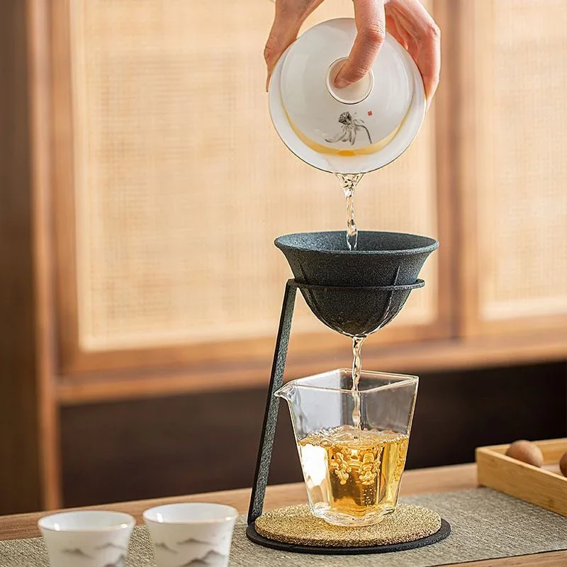 

Ceramics Tea strainer Coffee Strainer Filter Accessories Non-Porous Coffee Strainer Tea Filter Coffee Filter With Holder