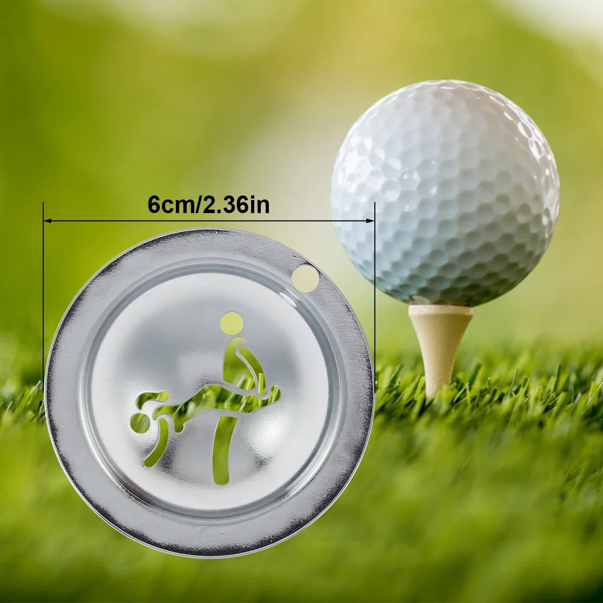 4/8 Pcs Golf Ball Line Marker Drawing Tool Stainless Steel Funny Golf Ball Marker Stencil Custom DIY Tool Golf Ball Accessories