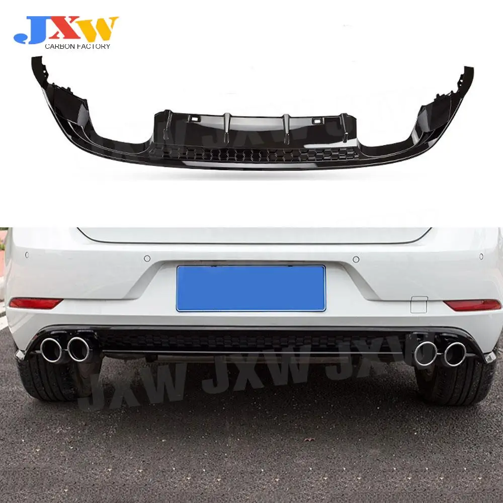 

For New Golf Spoiler Rear Lip Diffuser for VW Volkswagen Golf 7 7.5 MK7.5 Standard And GTI 2017 2018 2019 PP Black Car Styling