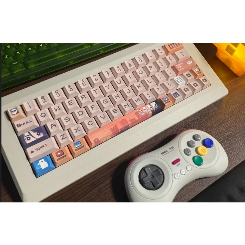 

New M0100K Keyboard Shell Customized PCB Static Capacitor Inner Pot 60%, 64% Static Capacitor Keyboard Supports VIA Key Changing
