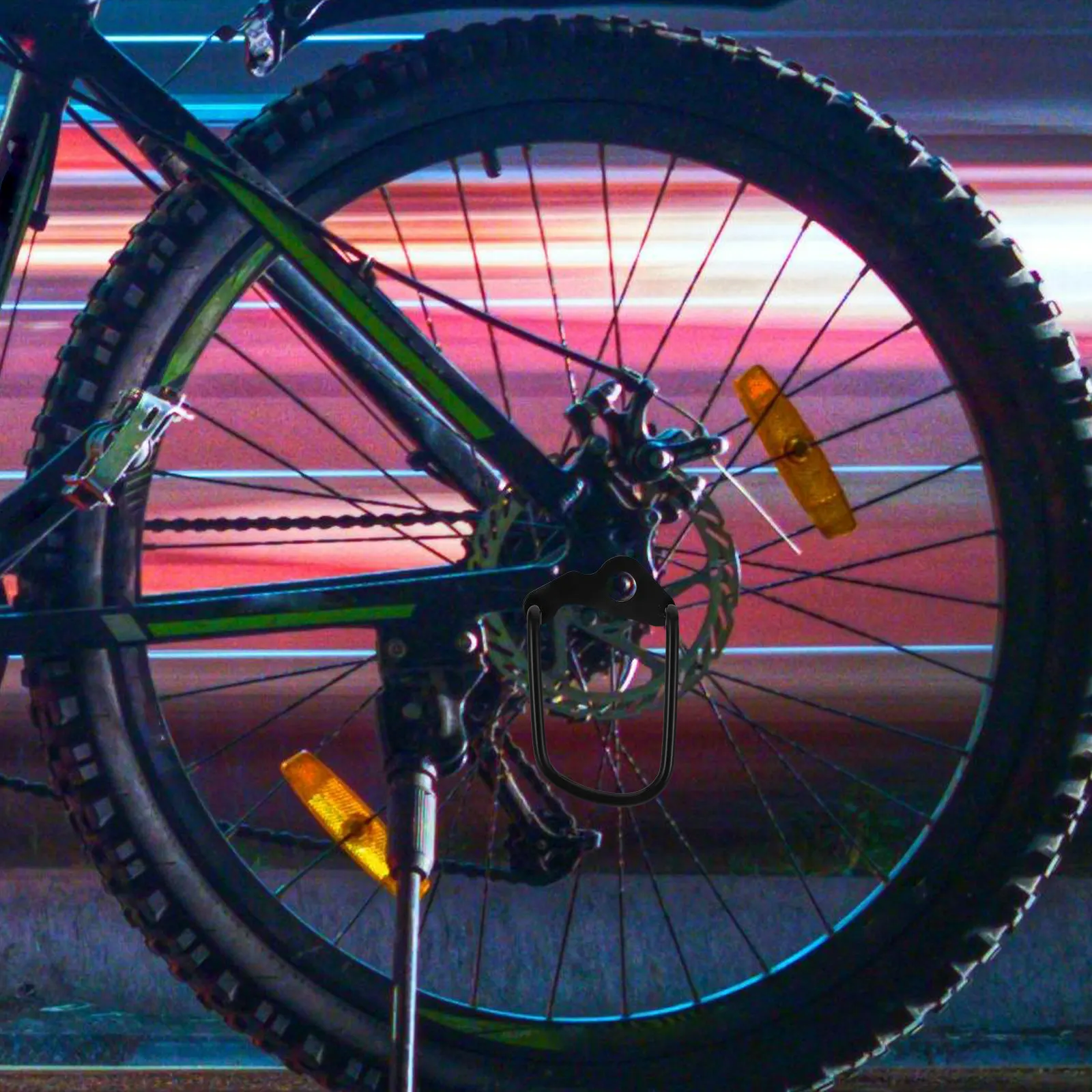 

Universal Mountain Bike Rear Derailleur Guard Protector Black Strong Rear Derailleur Hanger Protector for Road Folding Bike