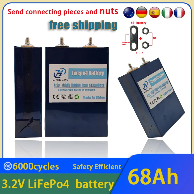 

NEW100% original 3.2V 280Ah LiFePO4 Battery Rechargeable Cells for Solar Energy DIY Lithium Battery Pack Home Power 12V in Stock